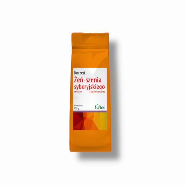 Żeń-szeń syberyjski korzeń mielony 100g - naturalny suplement Żeń-szeń syberyjski korzeń mielony 100g - naturalny suplement
