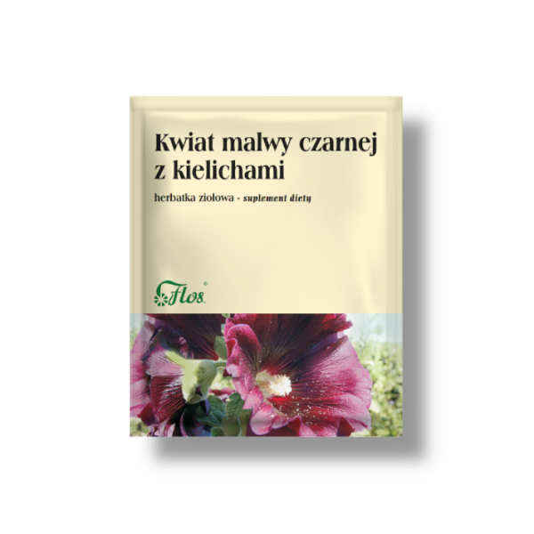 Malwa czarna z kielichami kwiat 50g dla gardła i błon śluzowych Malwa czarna z kielichami kwiat 50g dla gardła i błon śluzowych