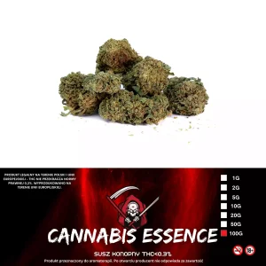 Susz Konopny CBD Cannabis Essence 100g THC 0,15%