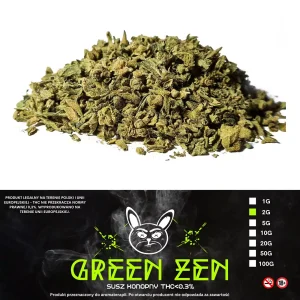 Susz Konopny CBD Green Zen 2g THC 0,18%