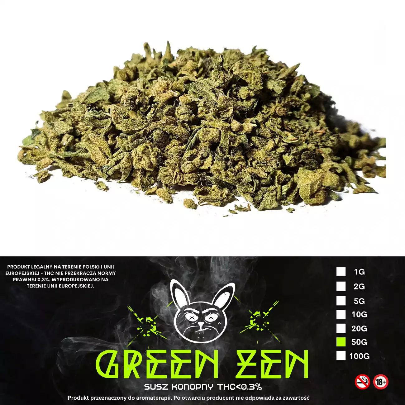 Susz konopny CBD Green Zen 50g