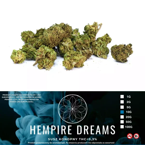 Susz Konopny CBD Hempire Dreams 10g THC 0,1%