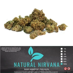 Susz Konopny CBD Natural Nirvana 100g THC 0,2%